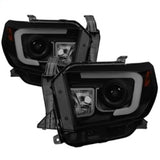 Spyder Toyota Tundra 2014-2016 Projector Headlights Light Bar DRL Black Smoke PRO-YD-TTU14-DRL-BSM - 5080165