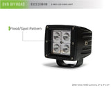 DV8 Offroad 3in Cube LED Light 20W Spot 5W LED - Chrome - B3CE16W4W