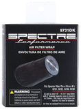 Spectre Universal Pre-Filter Wrap 6.125in. x 9.125in. - Black - 9731DK