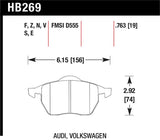 Hawk HT-10 Audi/Volkswagen Race Front Brake Pads - HB269S.763