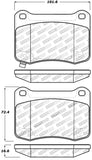 StopTech Performance 08-09 Lexus IS F Rear Brake Pads - 309.13660