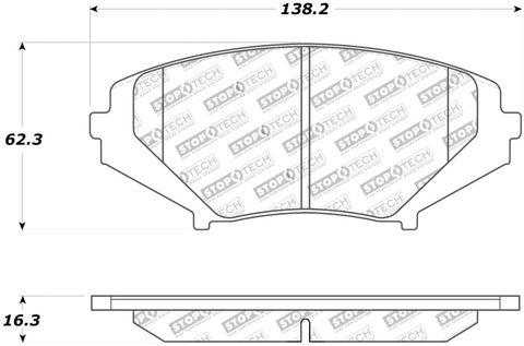 StopTech Street Touring 04-07 RX-8 Front Pads - 308.10090