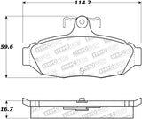 StopTech Sport Brake Pads w/Shims & Hardware - Rear - 309.05450