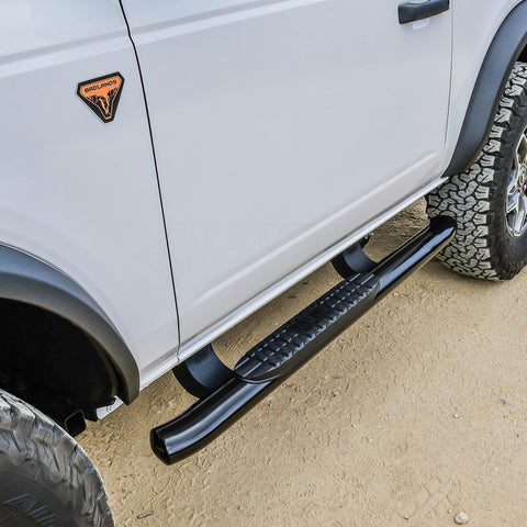 Westin 21-22 Ford Bronco (2-Door) PRO TRAXX 4 Oval Nerf Step Bars - Textured Black - 21-24185