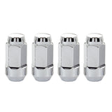 McGard Hex Lug Nut (Cone Seat Bulge Style) M14X1.5 / 13/16 Hex / 1.945in. Length (4-Pack) - Chrome - 64023