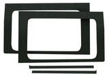 DEI 18-23 Jeep Wrangler JL 2-Door Boom Mat Rear Side Window Trim - 2 Piece - Black - 50268