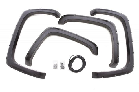 Lund 14-15 Chevy Silverado 1500 RX-Rivet Style Smooth Elite Series Fender Flares - Black (4 Pc.) - RX113-2S