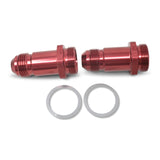 Russell Performance -8 AN Carb Adapter Fittings (2 pcs.) (Red) - 640210