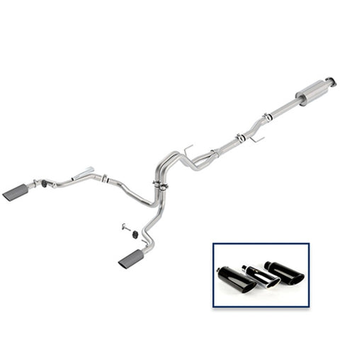 Ford Racing 15-18 F-150 5.0L Cat-Back Extreme Exhaust System Rear Exit w/ Carbon Fiber Tips - M-5200-F1550DEFA