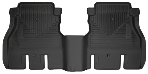 Husky Liners 19-24 Jeep Wrangler JLU WeatherBeater Second Row Black Floor Liners - 14041