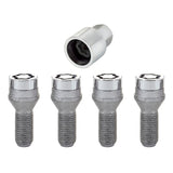 McGard Wheel Lock Bolt Set - 4pk. (Cone Seat) M14X1.25 / 17mm Hex / 27.3mm Shank Length - Chrome - 27226