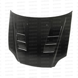 Seibon 99-00 Honda Civic (EM1/EJ6/7/8/EK9) TS-Style Carbon Fiber Hood - HD9900HDCV-TS