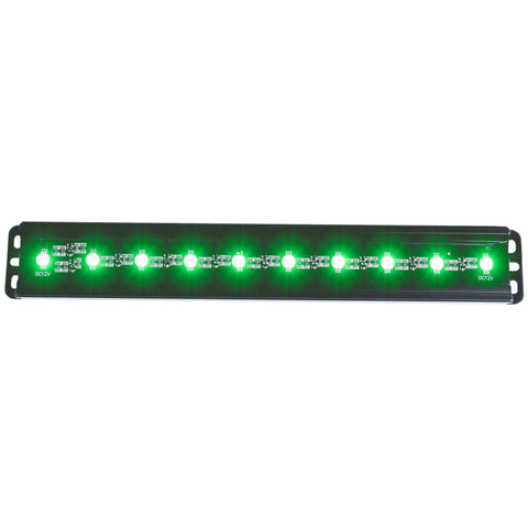 ANZO Universal 12in Slimline LED Light Bar (Green) - 861151