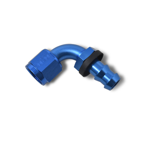 Russell Performance -10 AN Twist-Lok 90 Degree Hose End (Blue) - 624180