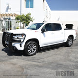 Westin 2019 Chevrolet Silverado/Sierra 1500 Crew Cab Platinum 4 Oval Nerf Step Bars - Black - 21-4135