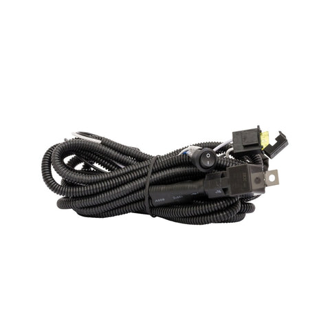 Westin 11ft Length 14 Ga Incl 15 Amp Fuse w/ Loom & Single Connector LED Wiring Harness - Black - 09-12000-1