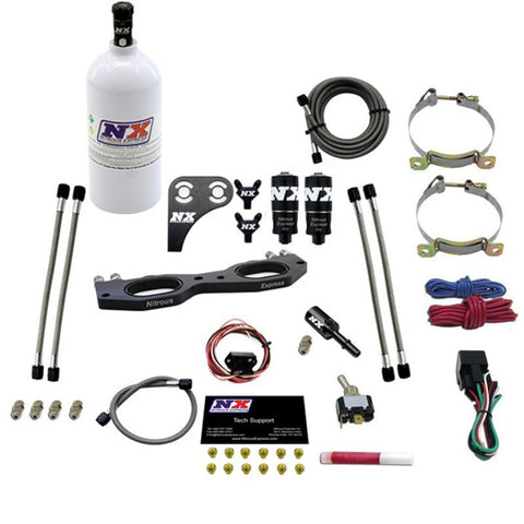 Nitrous Express Polaris RZR 1000cc Nitrous Plate Kit w/2.5lb Bottle - 67002-2.5P