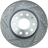 StopTech Select Sport 06-10 Volkswagen Jetta Slotted & Drilled Right Rear Rotor - 227.33099R