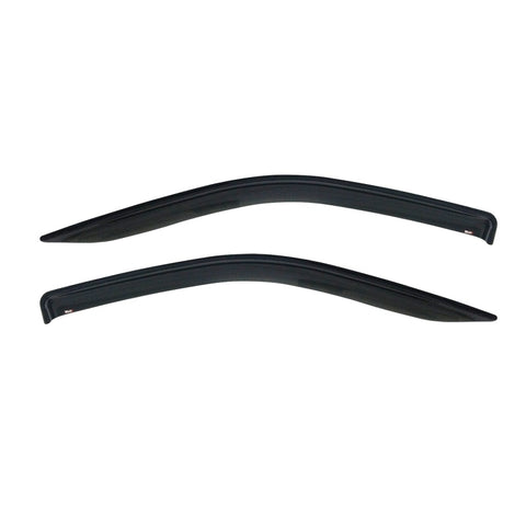 Westin 2007-2018 Jeep Wrangler/Wrangler Unlimited Wade Slim Wind Deflector 2pc - Smoke - 72-51466