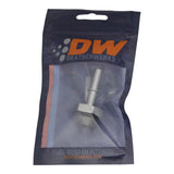 DeatschWerks 8AN ORB Male to 5/16in Male EFI Quick Connect Adapter - Anodized DW Titanium - 6-02-0123