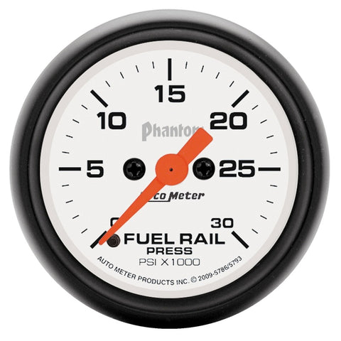 Autometer Phantom 2-1/16in 30K PSI Digital Stepper Motor Fuel Rail Pressure Gauge - 5786