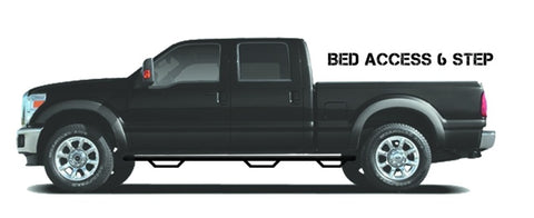 N-Fab Nerf Step 04-08 Ford F-150/Lobo SuperCrew 5.5ft Bed - Tex. Black - Bed Access - 3in - F0495CC-6-TX