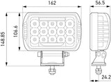 HELLA Value Fit 450 LED Lamp - 10-30 VDC 75W Driving Light Kit - 358154051