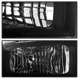 Xtune Ford F250/350/450 Super Duty 05-07 Crystal Headlights Black Smoked HD-JH-FS05-AM-BSM - 9030444