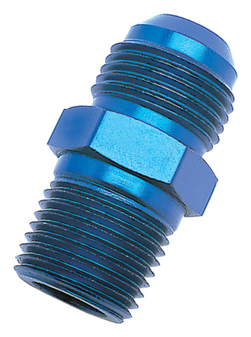 Russell Performance -4 AN to 1/4in NPT Straight Flare to Pipe (Blue) - 660430