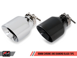 AWE Tuning Audi B9 S5 Sportback Track Edition Exhaust - Non-Resonated (Silver 90mm Tips) - 3010-42066