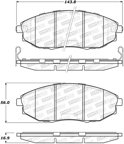 StopTech Street Brake Pads - 308.10310