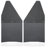 Husky Liners GM 99-16 Silverado/Sierra 12in W Black Top SS Weight Kick Back Front Mud Flaps - 17100