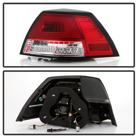 Spyder Pontiac G8 08-09 Version 2 Light Bar LED Tail Lights - Red Clear- ALT-YD-PG808V2-LB-RC - 5086075