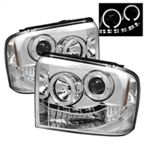 Spyder Ford F250/350/450 Super Duty 05-07 Projector Headlights LED Halo- LED Chrm PRO-YD-FS05-HL-C - 5010551