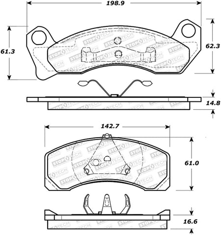 StopTech Street Brake Pads - 308.04990