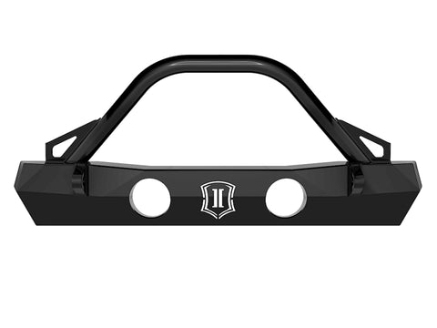 ICON 2018+ Jeep Wrangler JL / 2020+ Jeep Wrangler JT Pro Series Front Bumper w/Bar/Tabs - 25164