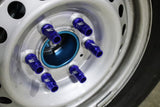 Mishimoto Aluminum Locking Lug Nuts M12x1.5 - 27pc Set - Blue - MMLG-15-27LBL