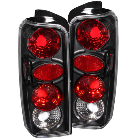 ANZO 1997-2001 Jeep Cherokee Taillights Black - 211103