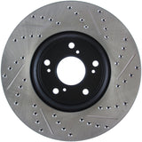 StopTech Slotted & Drilled Sport Brake Rotor Front Right 13 Honda Accord Sport - 127.40086R