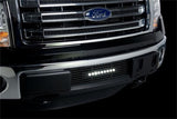 Putco 11-14 Ford F-150 - EcoBoost Bumper Grille Inserts - Black SS Bar and 10in Luminix Light Bar - 87182L