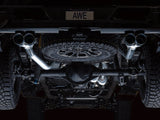 AWE Tuning 22-23 GMC Sierra 1500 AT4X 6.2L 0FG Catback Split Dual (Flat Bumper) - Chrome Silver Tips - 3015-42284