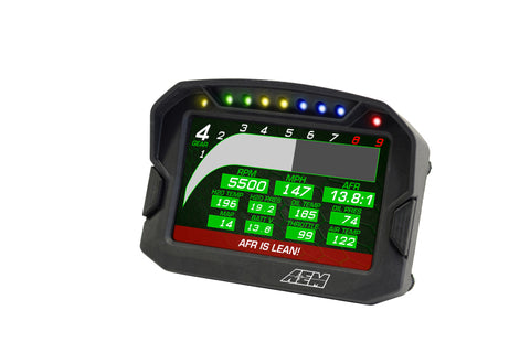 AEM CD-5G Carbon Digital Dash Display w/ Interal 10Hz GPS & Antenna - 30-5602