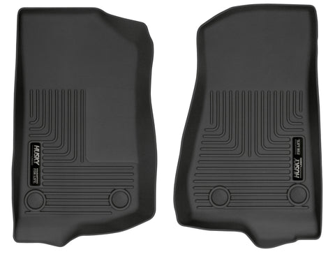 Husky Liners 19-24 Jeep Wrangler JL/JLU WeatherBeater Front Row Black Floor Liners - 13021