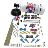 Nitrous Express Pro-Shk/Alc 4 Solenoids Nitrous Kit (250-650HP) w/Composite Bottle - 90065-12