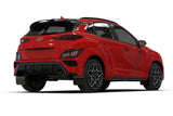 Rally Armor 2022 Hyundai Kona N Line Black UR Mud Flap w/ Red Logo - MF93-UR-BLK-RD