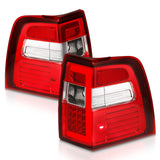 ANZO 07-17 For Expedition LED Taillights w/ Light Bar Chrome Housing Red/Clear Lens - 311410