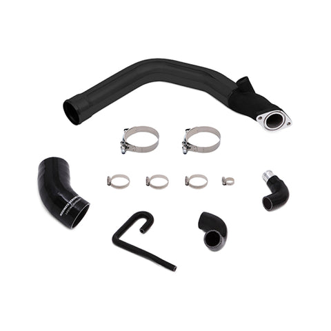 Mishimoto 2015 Subaru WRX Top-Mount Intercooler Kit - Powder Coated Black & Polished Pipes - MMTMIC-WRX-15PBK