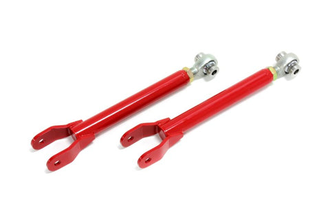 BMR 10-15 5th Gen Camaro Trailing Arms Rear w/ Single Adj. Rod Ends - Red - TCA033R