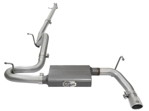 aFe Scorpion 2-1/2in Aluminized Steel Cat Back Exhaust 07-17 Jeep Wrangler V6-3.6/3.8L (4 Dr) - 49-08044-1P