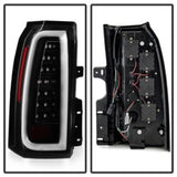 Spyder Chevy Tahoe / Suburban 15-17 Light Bar LED Tail Lights - Black (ALT-YD-CTA15-LED-BK) - 5084583